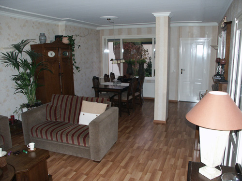 Living Room facing the back door