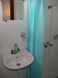 A cabin bathroom