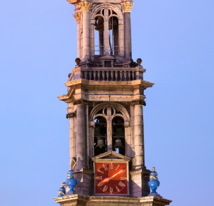 The 'Westertoren' (1637) is the highest church tower (85m) in Amsterdam. Photo via Wikimedia Commons:Massimo Catarinella