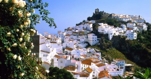 Mountain village of Casares, Malaga - photo via Flickr:miquitos