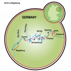 Berlin to Magdeburg Map