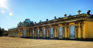 Schloss Sanssouci in Potsdam - former Summer Palace of Frederick the Great