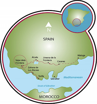 Coastal Andalusia Map