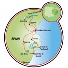 Dali’s Country Road Bike Tour Map