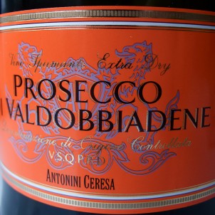 A bottle of Prosecco Valdobbiadene - photo via Flickr:plindberg