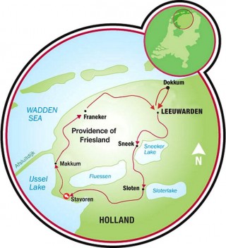 Eleven Cities Tour Map