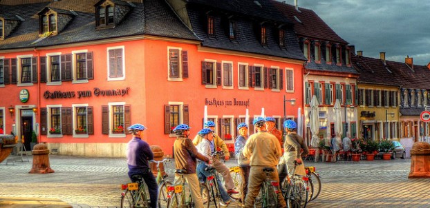 Cyclists in Speyer. Photo via Flickr:alainim