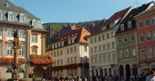 Marketplace in Heidelberg. Photo via Wikimedia Commons: Reinhard Kraasch