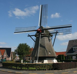De Hoop Windmill in Den Oever