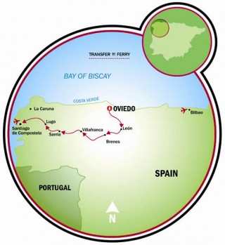 Jacob’s Pilgrimage Tour Map