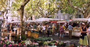 France flower market. Photo via Flickr:Peter Curbishley