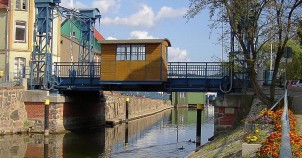 Lift Bridge in Plau am See - photo by Doris Antony
