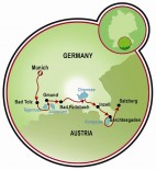 München - Salzburg Map