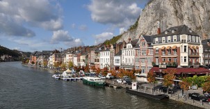 Town of Dinant on the Meuse River - photo by Marc Ryckaert