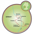 Rhine River’s Three Imperial Cathedrals Map