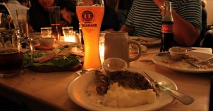Typical German dinner. Photo via Flickr:Gabriel Saldana