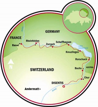 Rhine Trail Map