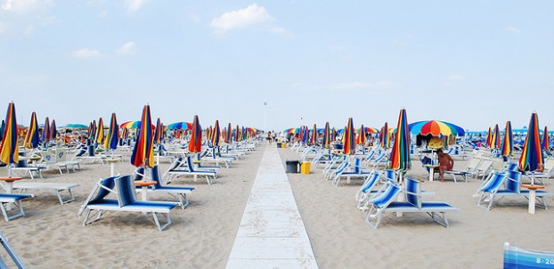 Rimini Beach. Photo via Flickr:siribl