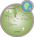 Salzburg to Kitzbühel Map