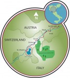 St. Moritz to Innsbruck Map
