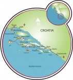 Trogir to Dubrovnik Map