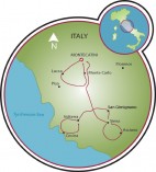 Toskana - Rennradreise Map