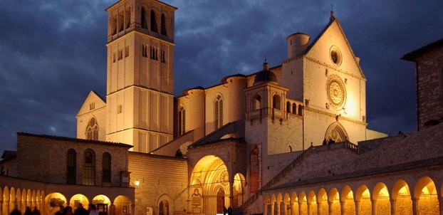 Baslica di San Francesco in Assisi. Photo via Creative Commons:Berthold Werner