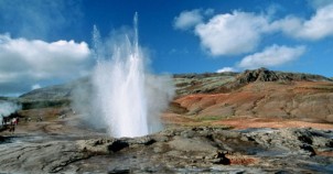 One of Iceland's many geysirs - photo via Creative Commons: Dieter Schweizer