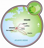 Island - auf den Spuren der Wikinger Map