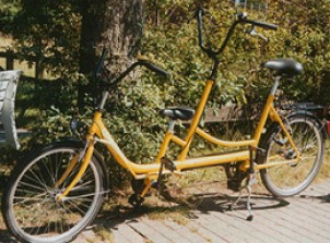 Kid tandem bike