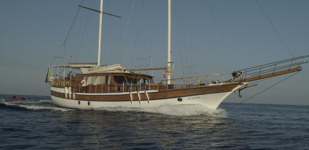 The Altinlar in open sea