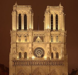Notre Dame Cathedral in Paris - photo courtesy of Wikimedia Commons:Sanchezn