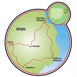 Girona Countryside Map
