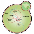 Belgium Ardenne Map