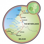 Tulip Tour - Bruges to Amsterdam Map