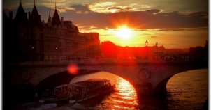 Sunset in Paris - photo via Flickr:Moyan Brenn