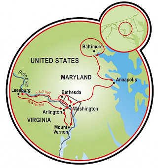 Tour of Three Cities Map