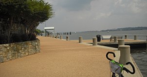Hennie cycling around D.C.