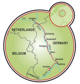 Cochem to Arnhem Map