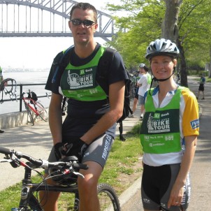 Jan and Gea at Bike New York - May, 2010