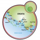 Nationalparks Dalmatien Map