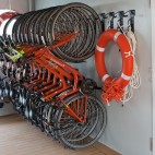 Bicicletas prontas para serem usadas