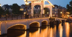 Magere Bridge in Amsterdam