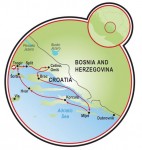 Sul da Dalmácia Map