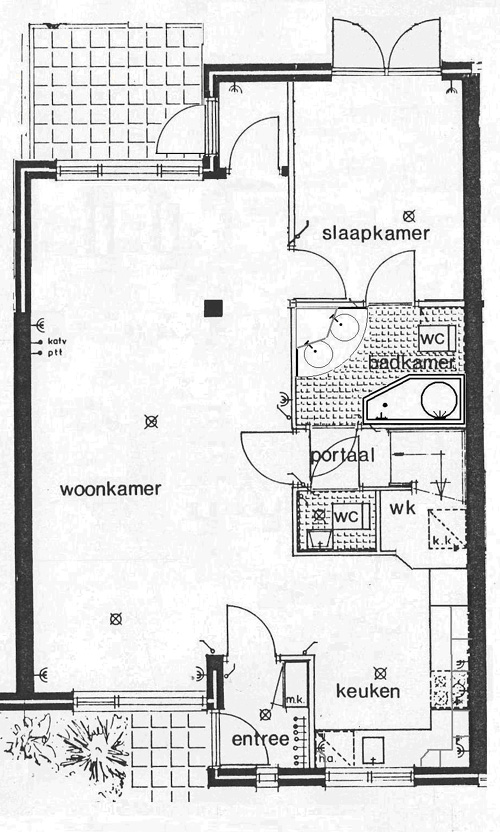 bottom floorplan of townhouse