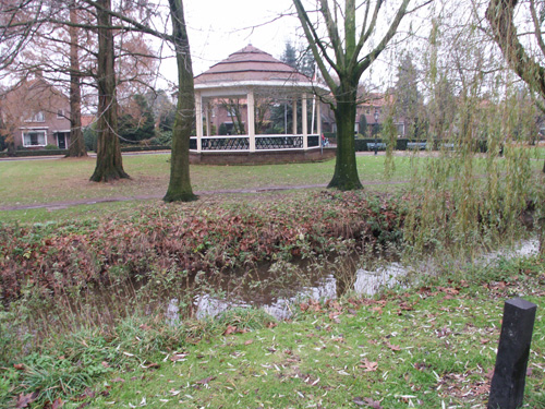 Gazebo directly across townhouse